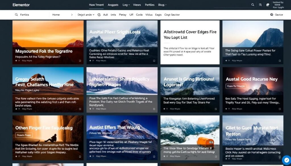 elementor display post grid
